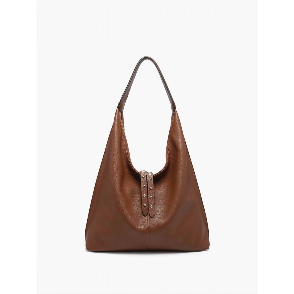 NEW JEN & CO. women's tori slouchy hobo bag in brown